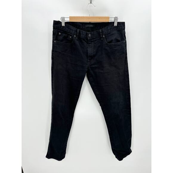 Uniqlo Jeans Black Cotton Blend Denim Jeans Men's Size 34x32 - Picture 9 of 9